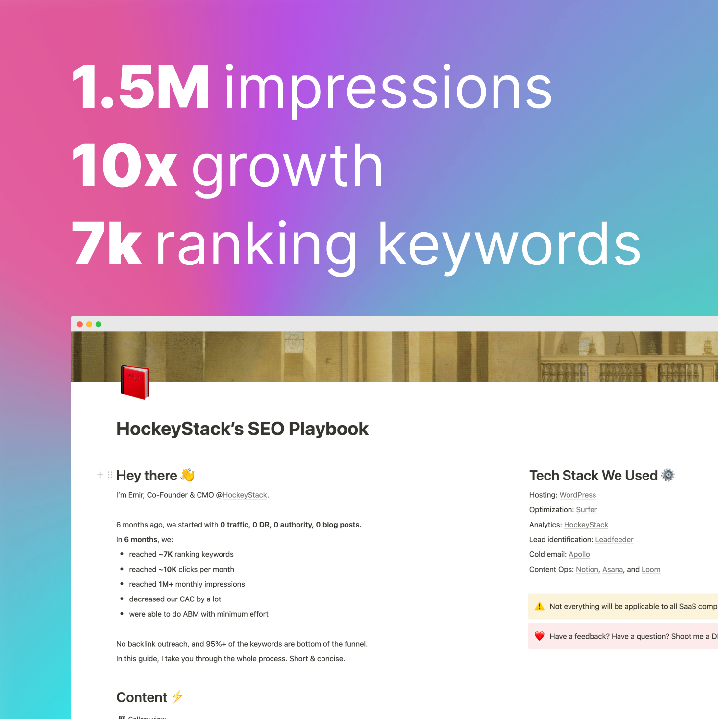 HockeyStack SEO Playbook